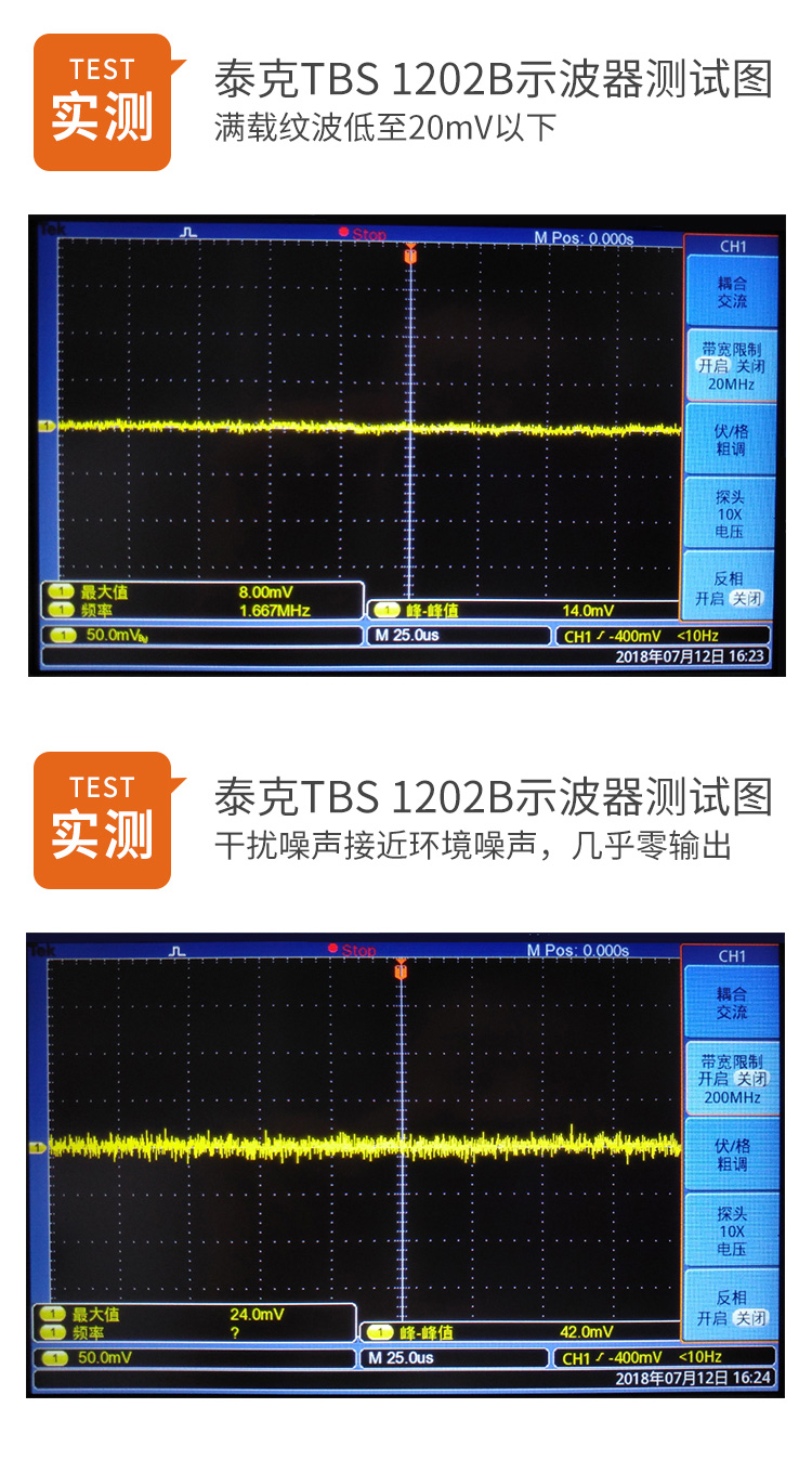 AP12N07-Zero的纹波噪音数据
